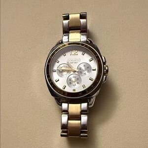 Coach Silver and Gold Tone Men's/Women’s (fitted) Watch